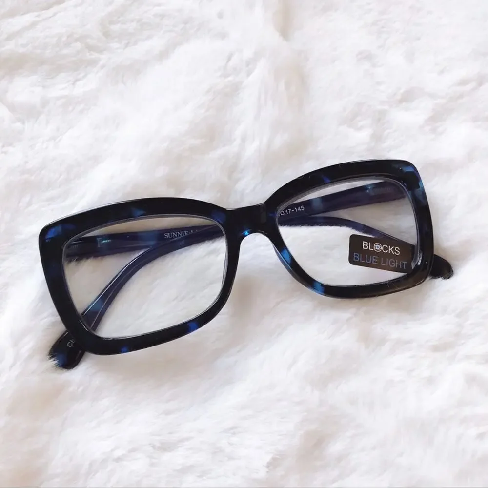 Grace Black & Blue Computer Blue Light Glasses